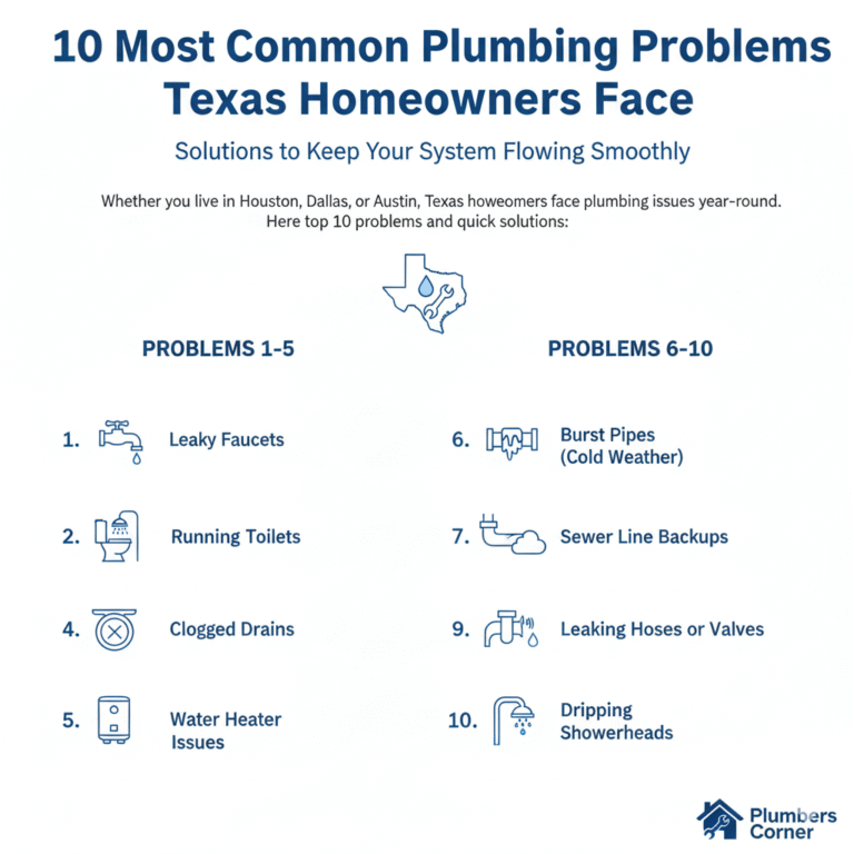 10 Most Common Plumbing Problems Texas Homeowners Face