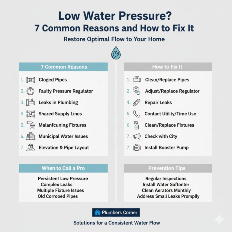 Low Water Pressure? 7 Common Reasons and How to Fix It