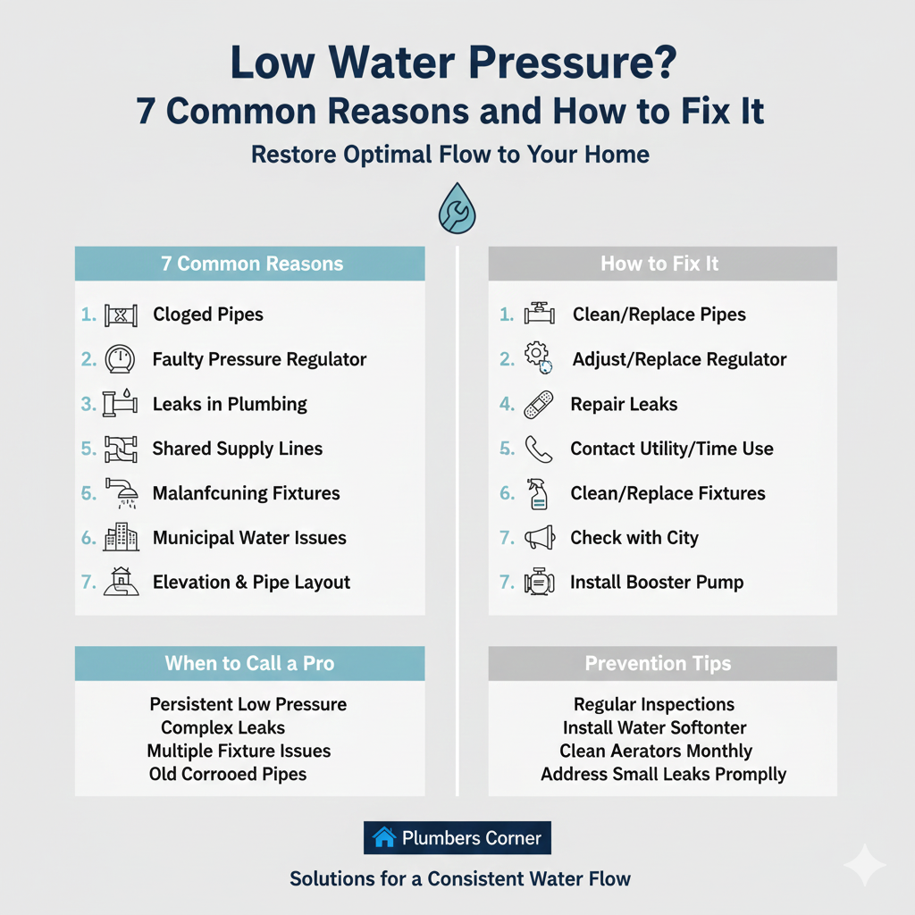 Low Water Pressure? 7 Common Reasons and How to Fix It