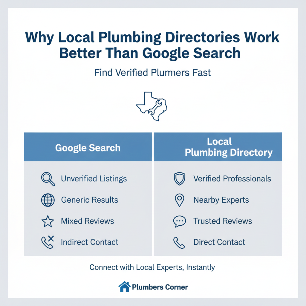 Why Local Plumbing Directories Work Better Than Google Search