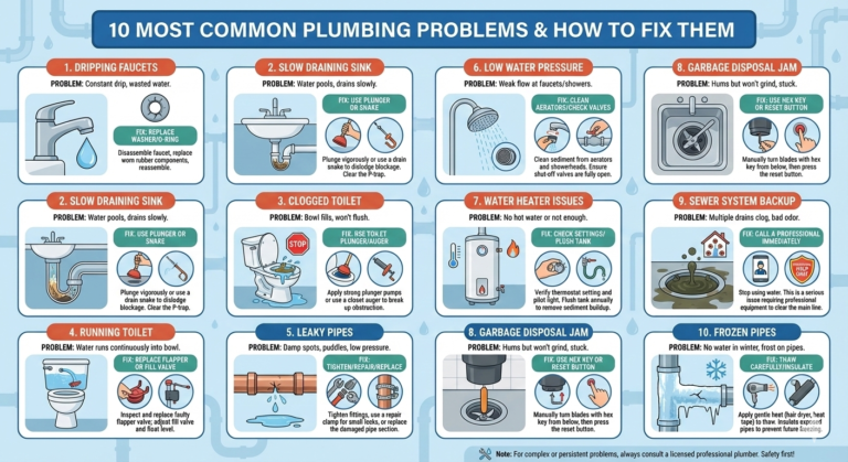 10 Most Common Plumbing Problems & How to Fix Them (Complete Homeowner Guide)