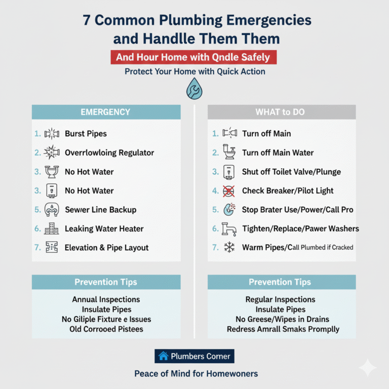 7 Common Plumbing Emergencies and How to Handle Them Safely