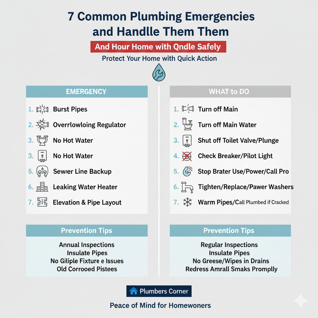 7 Common Plumbing Emergencies and How to Handle Them Safely