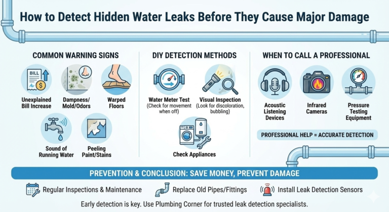 How to Detect Hidden Water Leaks Before They Cause Major Damage