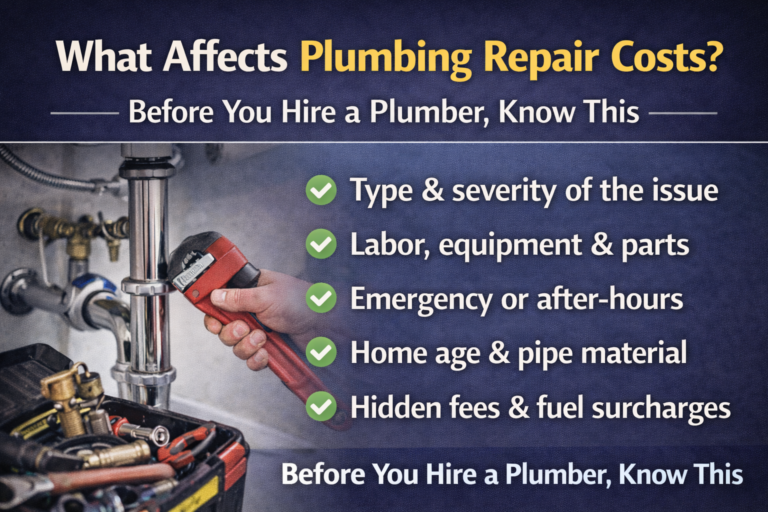 What Affects Plumbing Repair Prices? (2026 Cost Factors Explained)