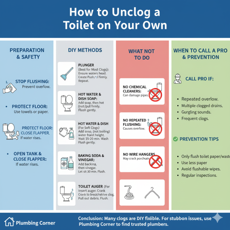 How Can I Fix a Clogged Toilet Without Calling a Plumber?