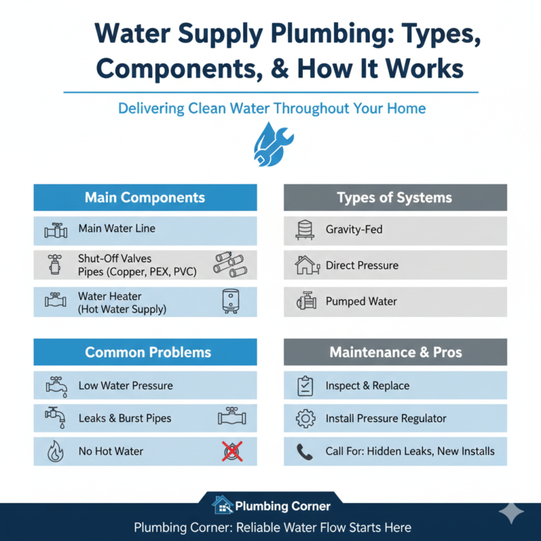 Water Supply Plumbing: Types, Components, and How It Works