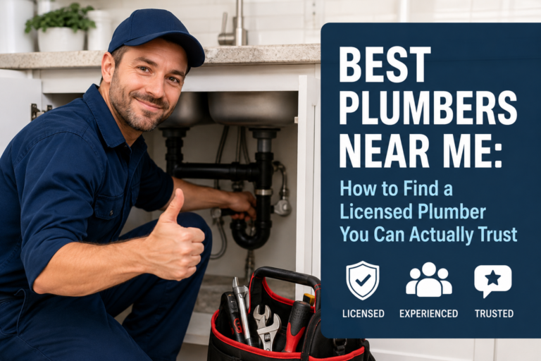Best Plumbers Near Me: How to Find a Licensed Plumber You Can Actually Trust